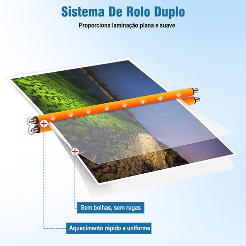 Plastificadora Laminadora Refiladora A4/a5/a6 Com 3 Modo