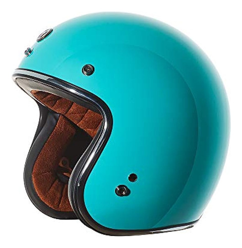 ~? Torc T50 Casco Abierto De Motocicleta 3/4 Con Color Sólid