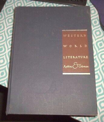 Western World Literature Robbins & Coleman Hardcover Publi
