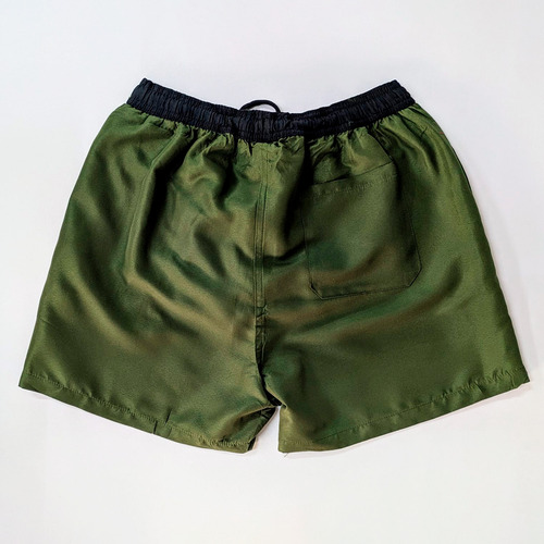 Traje De Baño Hombre Con Cordón Y Bolsillos Ideal Playa Verde Xl
