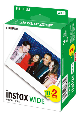 Película Instantánea Fujifilm Instax Wide, Paquete De 2 (bla