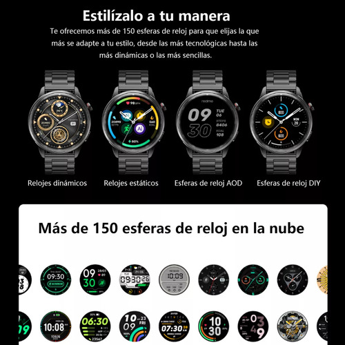 Realme Watch S2 1.43" Amoled 20 Days Bateria Ip68 Gris