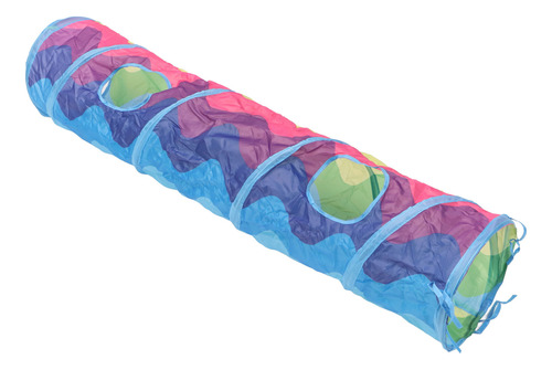 Túnel Para Gatos Em Forma De Arco-íris Em Forma Reta Fun Int
