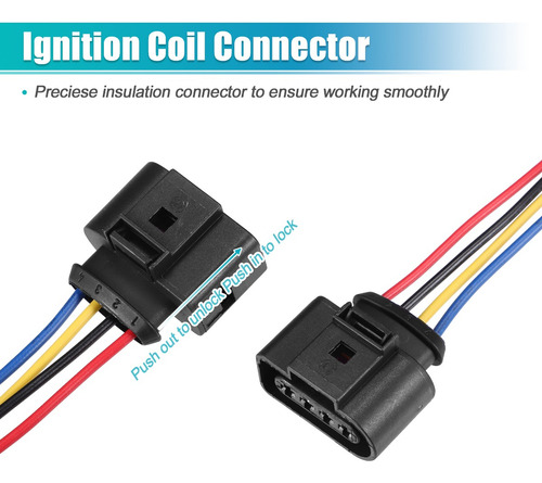Conector De Bobina Encendido Para Volkswagen Audi Más