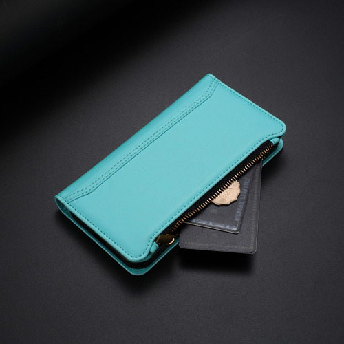 Funda Tipo Cartera De Piel Con Cierre De 9 Ranuras Para Huawei Nova Y70/y90, 6 Colores, Función Atril, Desmontable, Correa De Muñeca