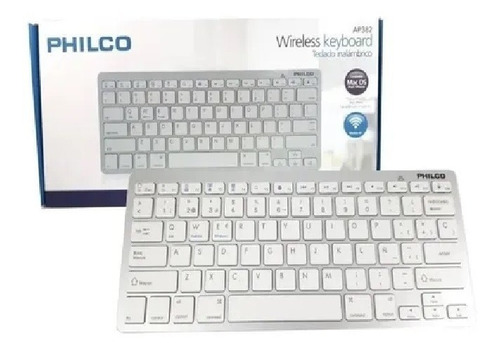 Imagen 2 de 2 de Mini Teclado Bluetooth Philco Para Apple iPad iPhone Macbook
