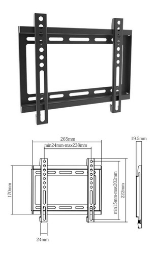 Soporte Tv Led Fijo 23 29 30 32 39 40 42