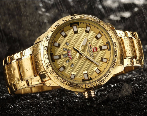 Relogio Militar Original Naviforce 9090 Prova D'agua Homens