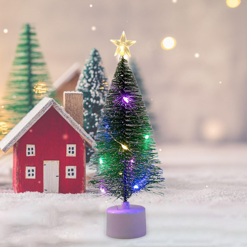 Mini Árvore De Natal Artificial Com Luz Para O Feriado