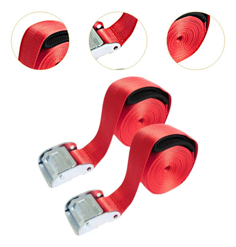 2pcs Atar Correas Con Correas Que Transportan Hebillas Para