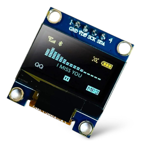 4x Modulo Display Oled 0.96 I2c Ssd1306 Lcd Arduino Pic