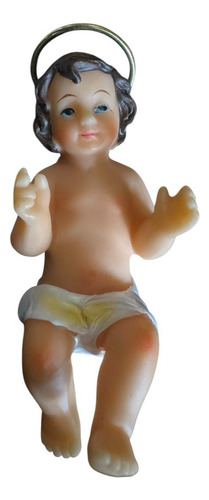 Niño Dios Caja 12 Piezas 10 Cm Porcelana Ojo Pintado Blanco