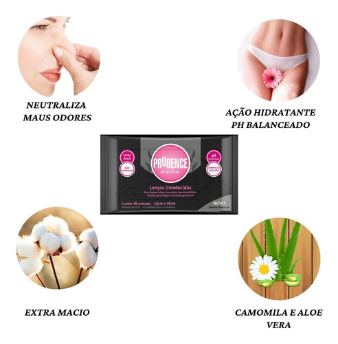 Lenço Umedecido Para Higiene Íntima Fórmula Exclusiva Kit 3x