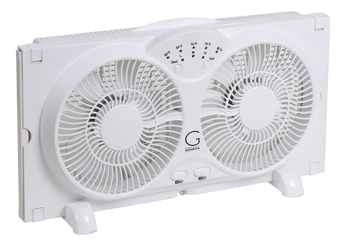 Ventilador Doble De Ventana Avalon Con Aspas De 9 Pulgadas,