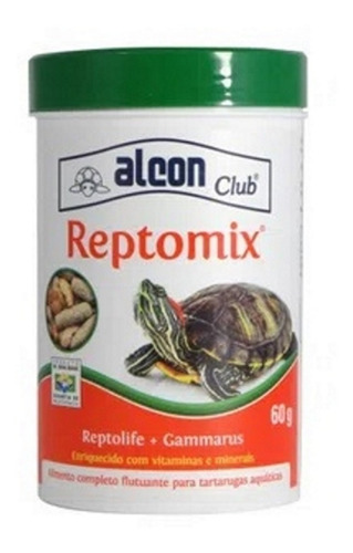 Ração Alcon Reptomix Para Tartarugas E Répteis 60g