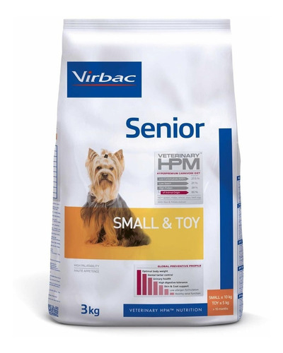 Virbac Veterinary Hpm Dog Senior Small & Toy 3 Kg