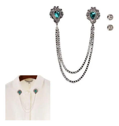 comprar New Camisa Broche Cuello Cadena Raindrop Pin Cuello