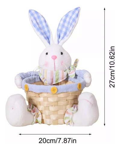 Canasta De Huevo De Dulces De Pascua Cestas De Conejito De P