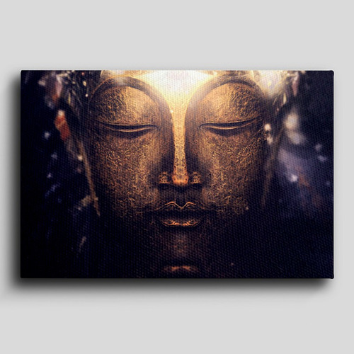 Cuadro Decorativo En Acrilico 60x80cm Buda Fondo Oscuro