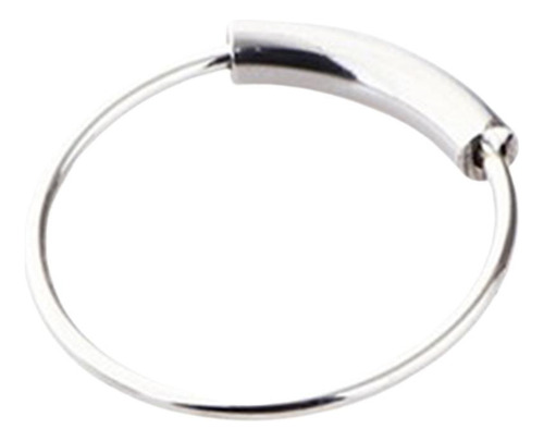 3 Joyería De Piercing De Nariz 10 Mm De Plata