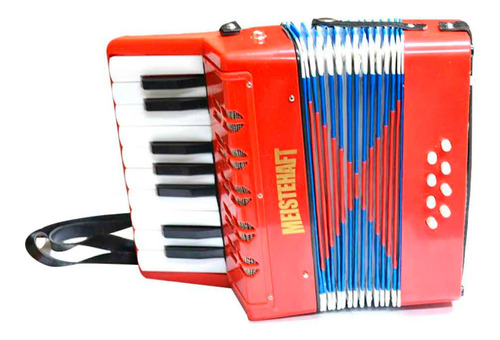 Acordeon Meistehaft Mt-3020 Roja 8 Bajos