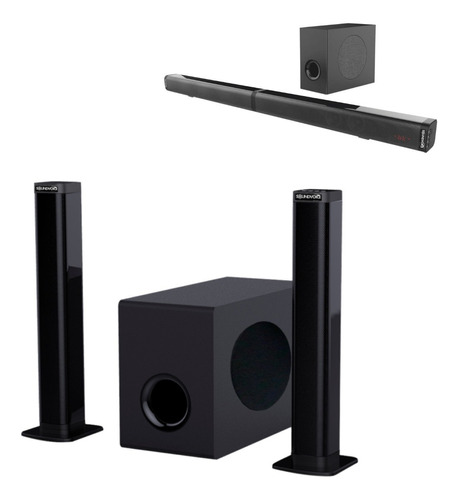 Home Theater Soundbar Cinema Caixa De Som Sm-2126 Soundvoice Cor Preto Frequência 100HZ-20HZ 110V/220V