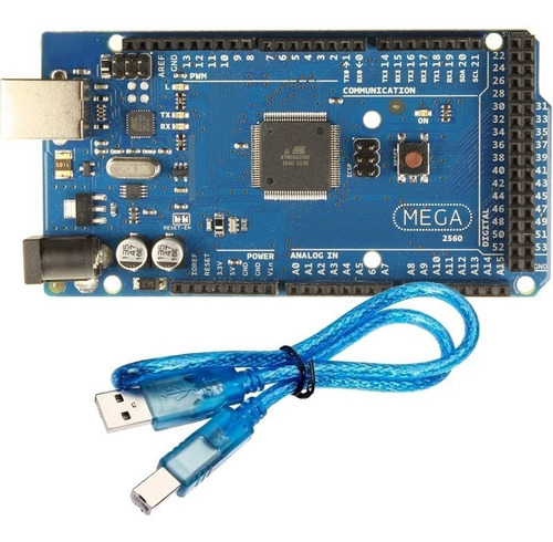 Arduino Compatible Mega 2560 R3 +cable Usb Mejor Precio Ptec