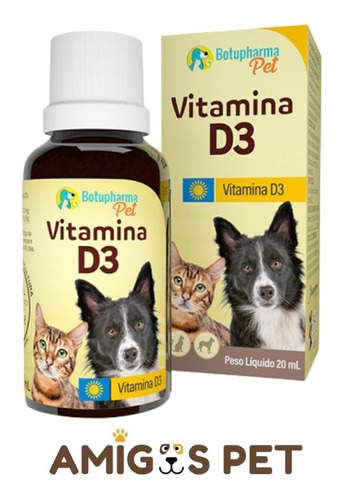 Vitamina D3 Para Cães E Gatos 20ml