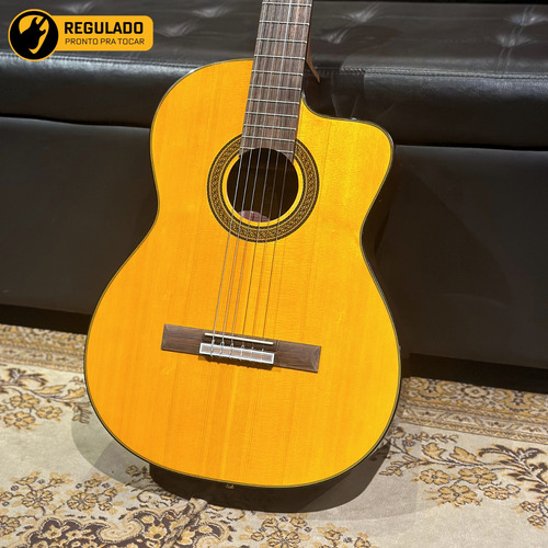 Violão Takamine Gc5 Nylon Elétrico C/ Case Rígido - Regulado