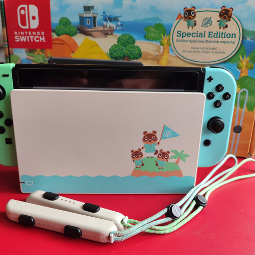 (320v) Nintendo Switch 2da Versión Animal Crossing Como Nuev