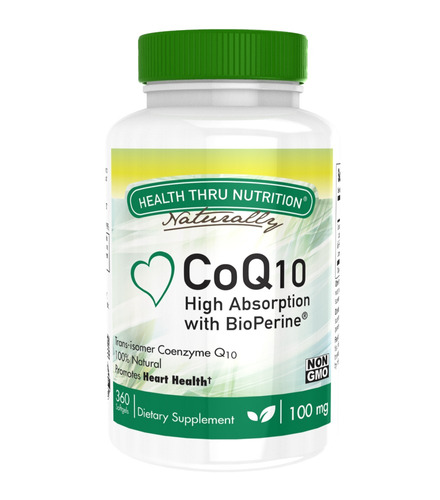 Coq10 W/bioperine 100mg (360 Cápsulas) De Alta Absorción,