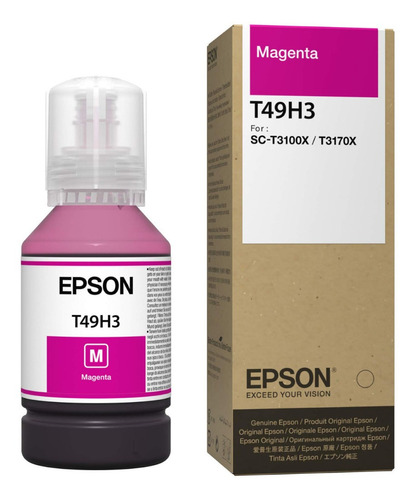 Botella Epson T49h Magenta T49h320 140ml  Epson T3170x
