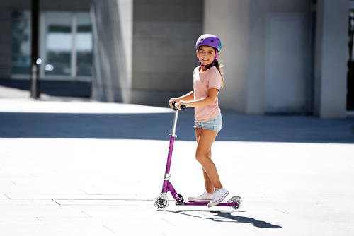 Patinete Plegable Led Para Niños A Partir De Seis Años