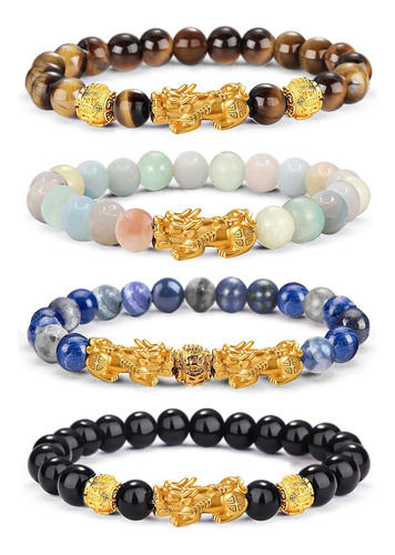 Eielo Feng Shui Pixiu Pulseras De Buena Suerte Para Hombres,
