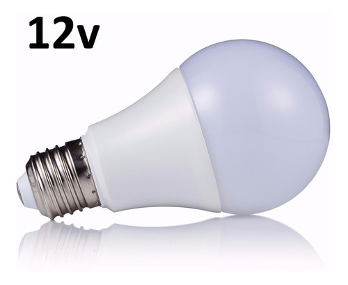 Imagen 2 de 5 de Pack X 10 Lampara Foco 12v Led 5w Rosca Común