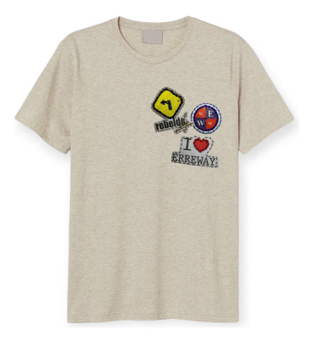Parche Aplique Pack X3 Erreway Rebelde Way Bordado Amarillo