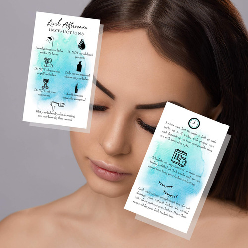 Tarjetas De Instrucciones De Cuidado Posterior De Extensión