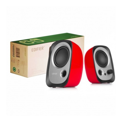 Parlantes Edifier 2.0 R12u Rojo 2 Watts X 2