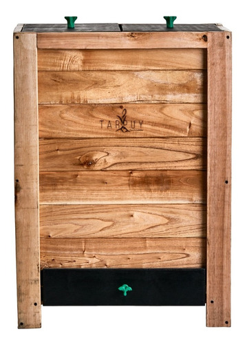 Imagen 2 de 9 de Compostera Tarpuy Jatum 135 L Madera Familiar Redcompostaje