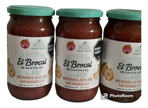 3 Mermeladas De Membrillo Light El Brocal. Sin Azúcar Agrega