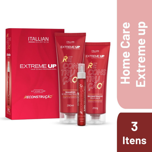 Kit Home Care Reconstrução Extreme Up Itallian Hairtech