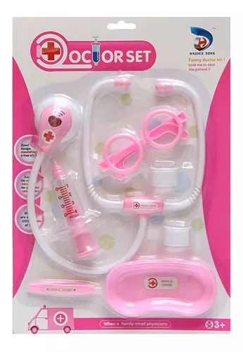 Juguete Kit Doctor Estetoscopio Set Juego Medico Para Niñas