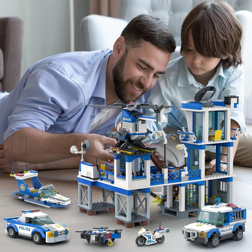 Juego De Bloques De Construcción Para Comisaría De Policía D