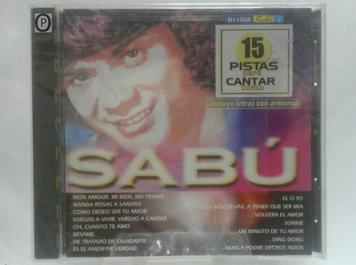 Cd Sabú 15 Pistas Para Cantar ( Nuevo Y Sellado )