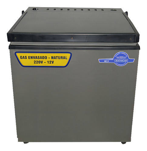 Heladera frigobar Sianagas Safari Agrícola color gris/negro con capacidad de 45L