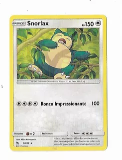 Pokemon Snorlax Sol E Lua Destinos Ocultos Frete Incluso