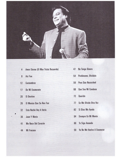 Canciones De Juan Gabriel / Songs Of Juan Gabriel.