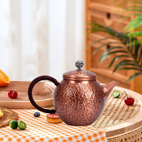 Tetera De Cobre, Hecha A Mano, Portátil, Decorativa, Regalo