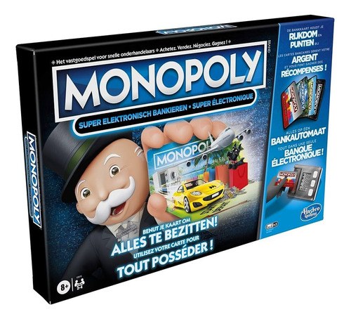   Monopoly Super Banca Electrónica Juego De Mesa Original