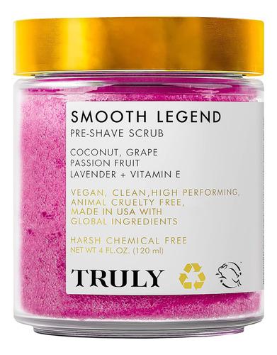 Truly Smooth Legend Pre-shave Scrub - Exfoliante Para El Are